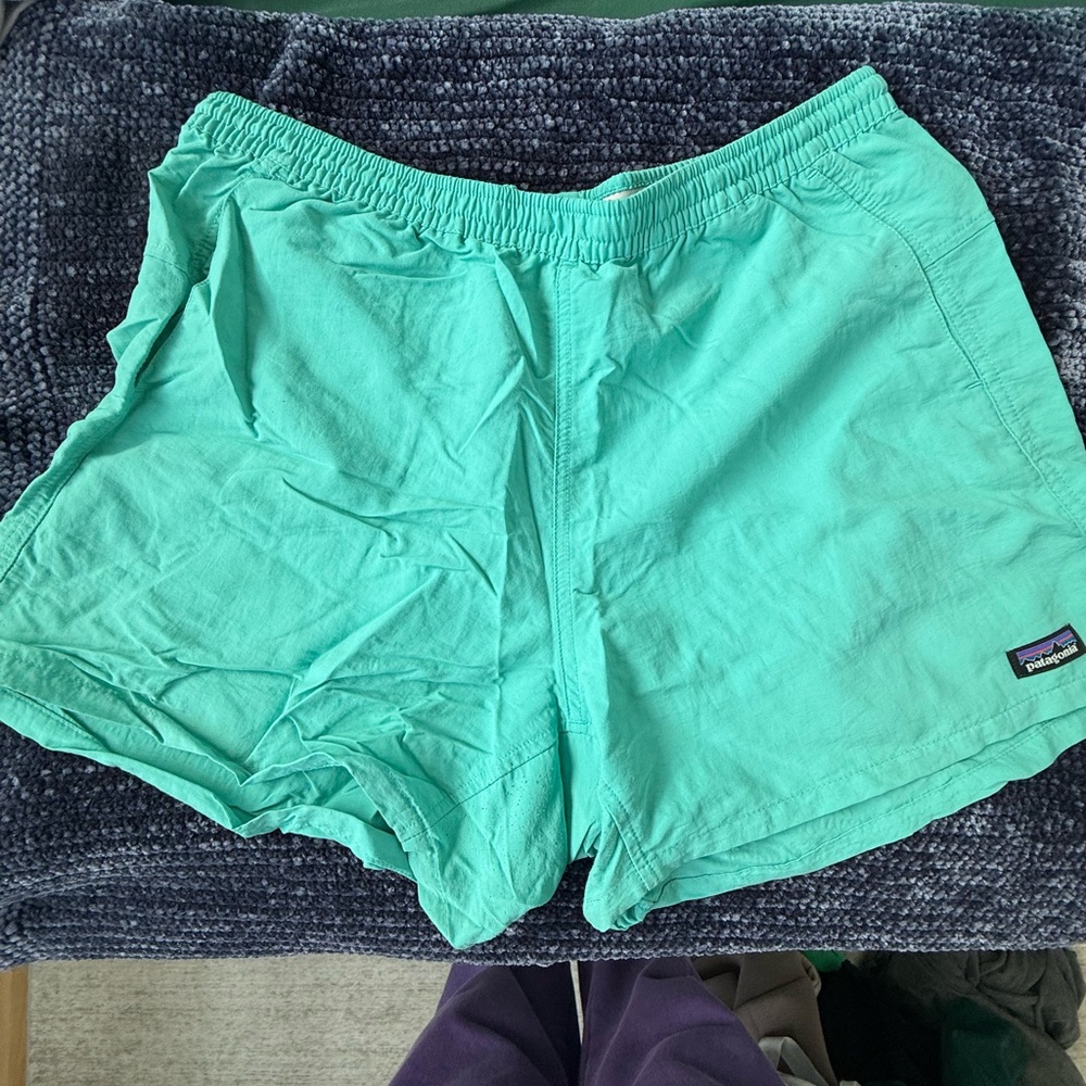 Patagonia Green Athletic Shorts Lightweight Quick-Dry
